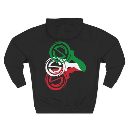 Three-Panel Fleece Hoodie